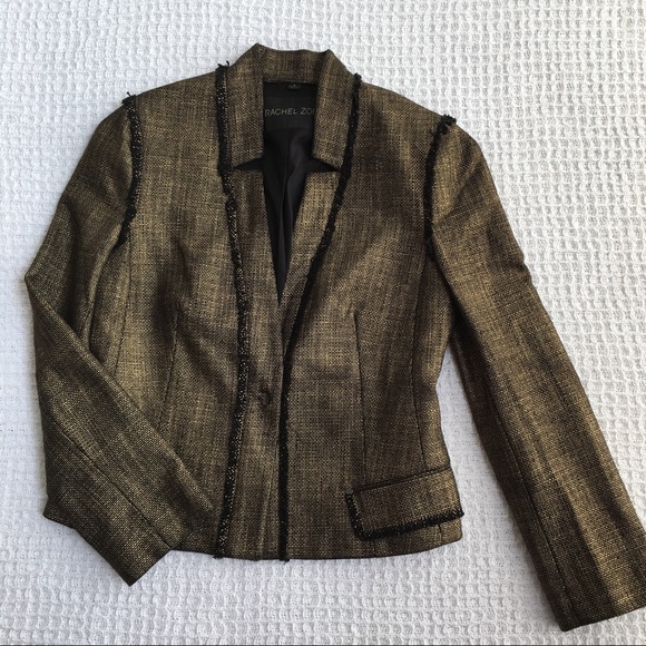 Rachel Zoe Jackets & Blazers - Rachel Zoe Gold Blazer Size 6